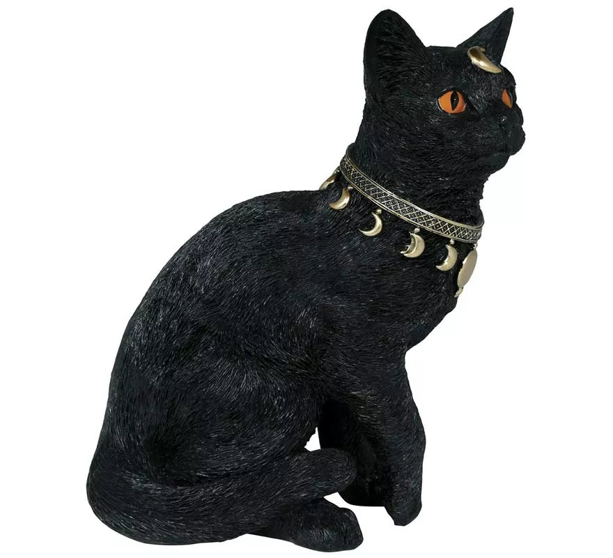 Translation missing: fr.Gato negro de Resina de 28x23 cm