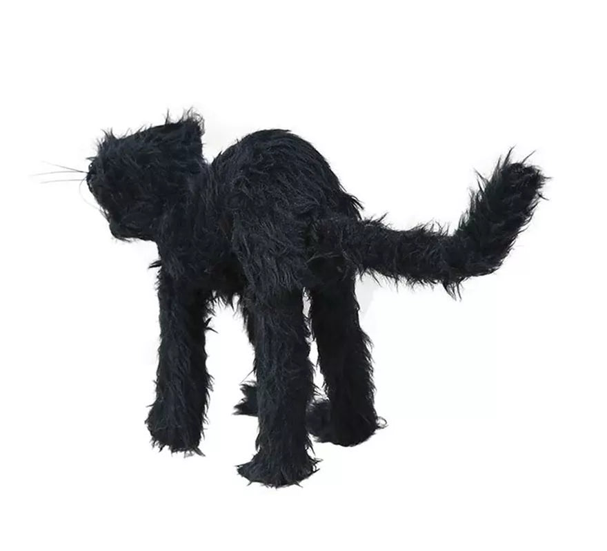Translation missing: fr.Gato Salvaje Peludo negro de 30 cm