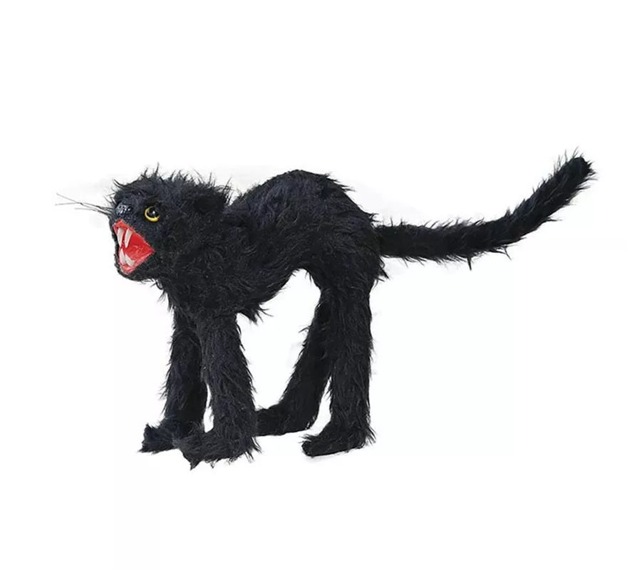 Translation missing: fr.Gato Salvaje Peludo negro de 30 cm