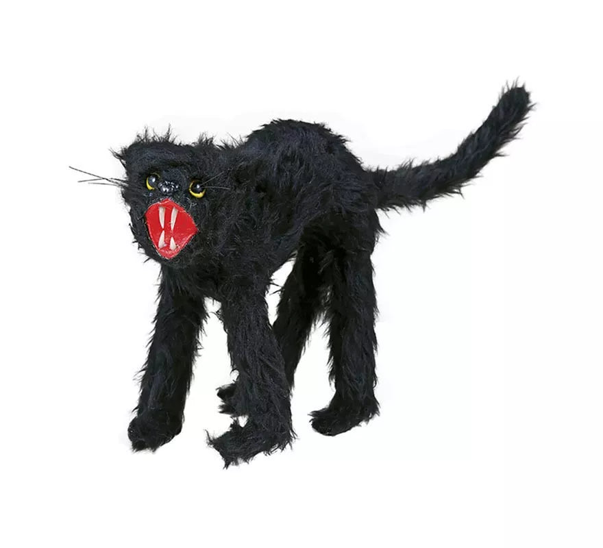 Translation missing: fr.Gato Salvaje Peludo negro de 30 cm
