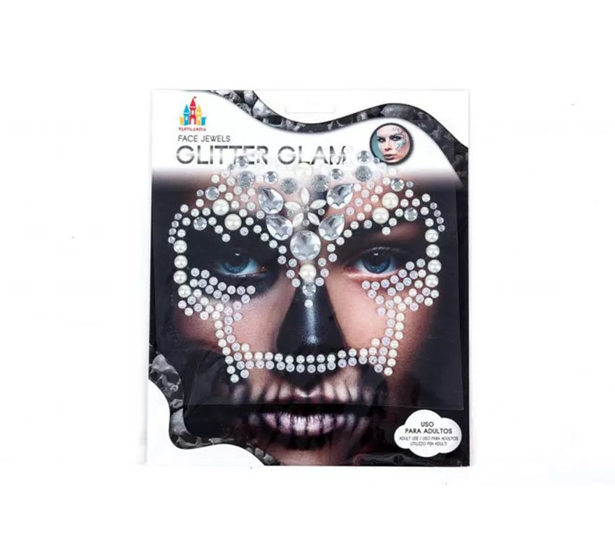 Translation missing: fr.Gemas Faciales Adhesivas Calavera brillante