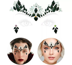 Pierres adhésives pour le visage de la Reine des Ténèbres