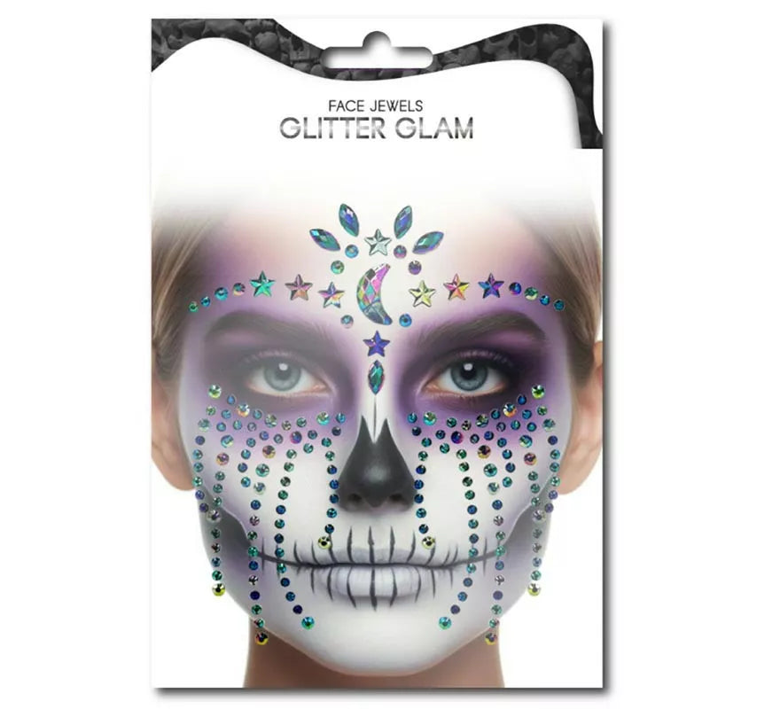 Translation missing: fr.Gemas Faciales Fashion Calavera estrellas