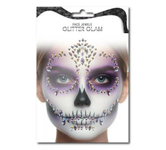 Facial Gems Mode Crâne Floral