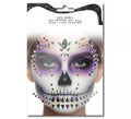 Gemas Faciales Fashion Calavera gotas multicolor