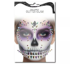 Facial Gems Fashion Skull gouttes multicolores