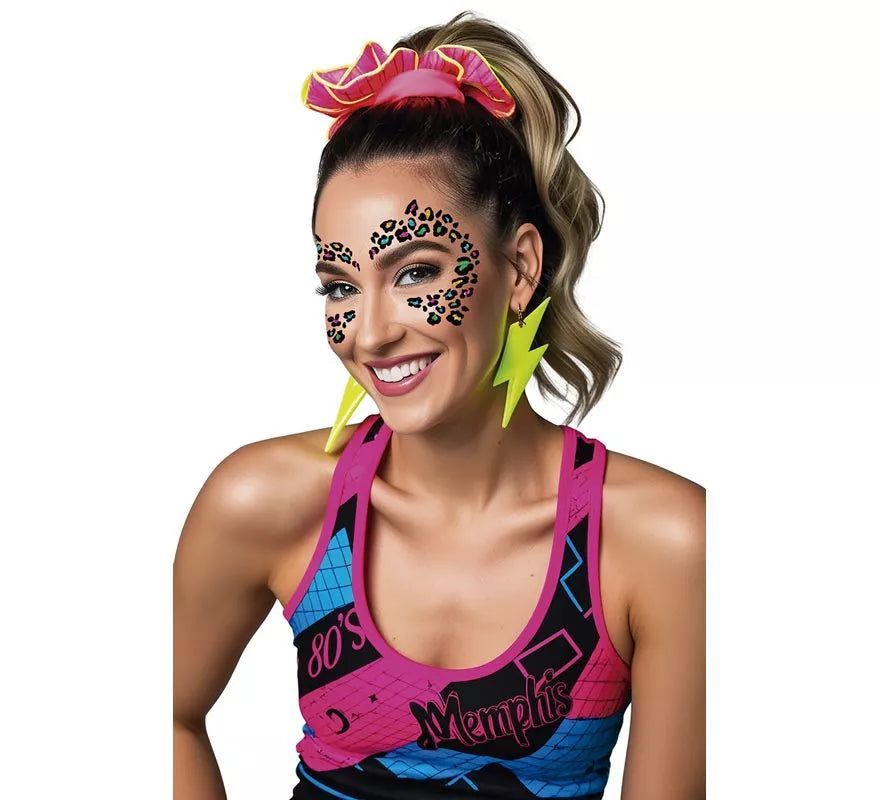 Translation missing: fr.Glitter Face de Leopardo multicolor