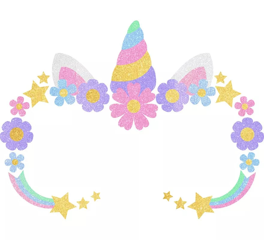 Translation missing: fr.Glitter Face de Unicornio para niña