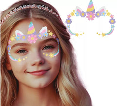 Visage de licorne pailleté pour filles