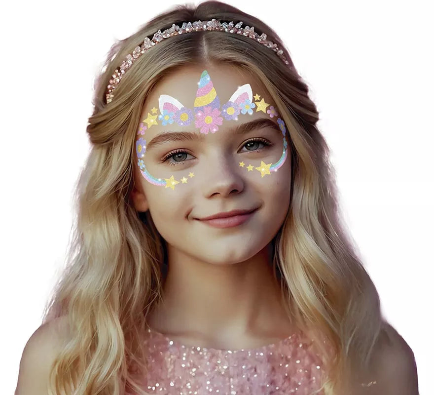 Translation missing: fr.Glitter Face de Unicornio para niña