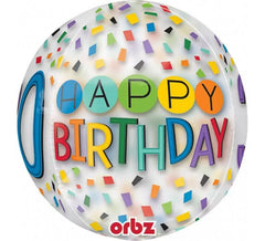 38x40 cm Happy Birthday 30 ballon en film transparent