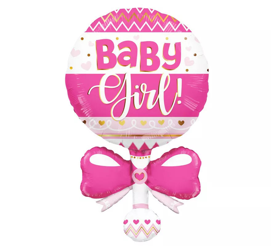 Translation missing: fr.Globo de Foil Baby Girl de 90 cm