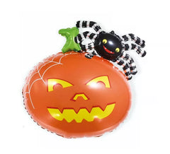 Ballon aluminium Citrouille et Araignée 65 cm