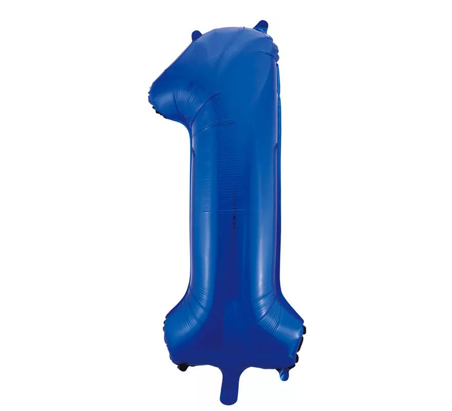 Translation missing: fr.Globo de Foil Número 1 Color Azul de 86 cm