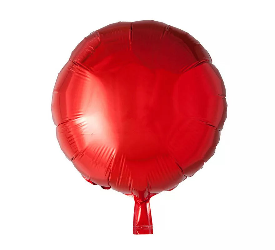 Translation missing: fr.Globo de Foil Redondo Rojo de 46 cm