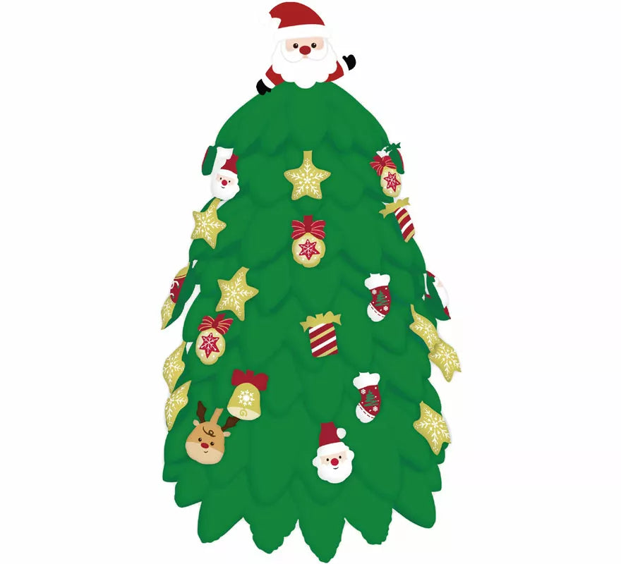 Translation missing: fr.Globo Foil Árbol Navidad Standing 126x130 cm