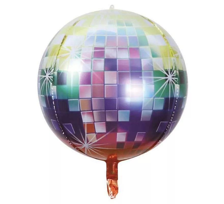 Translation missing: fr.Globo Foil de Bola de Disco multicolor de 55 cm