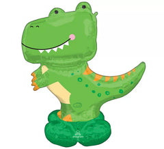 Airloonz Ballon Aluminium Géant Dinosaure T-Rex 114x137 cm