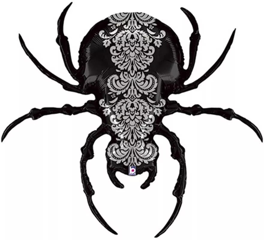 Translation missing: fr.Globo Foil Metalizado de Araña Negra de 119 cm