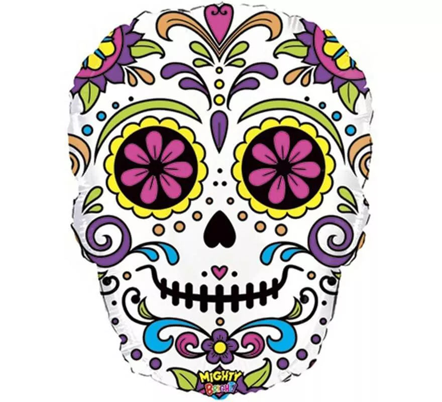 Translation missing: fr.Globo Foil Metalizado de Catrina Mexicana de 68 cm