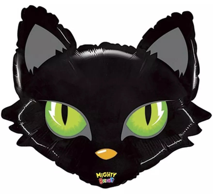 Translation missing: fr.Globo Foil Metalizado de Gato Negro de 71 cm
