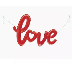 Ballon en feuille métallisée Love 119 cm
