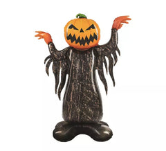 Ballon aluminium Pumpkin Persona avec base 86X115 cm