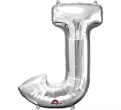 Balloon Letter J couleur argent 86 cm