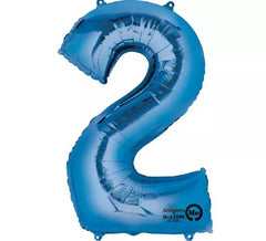Ballon Métallisé Bleu Numéro 2