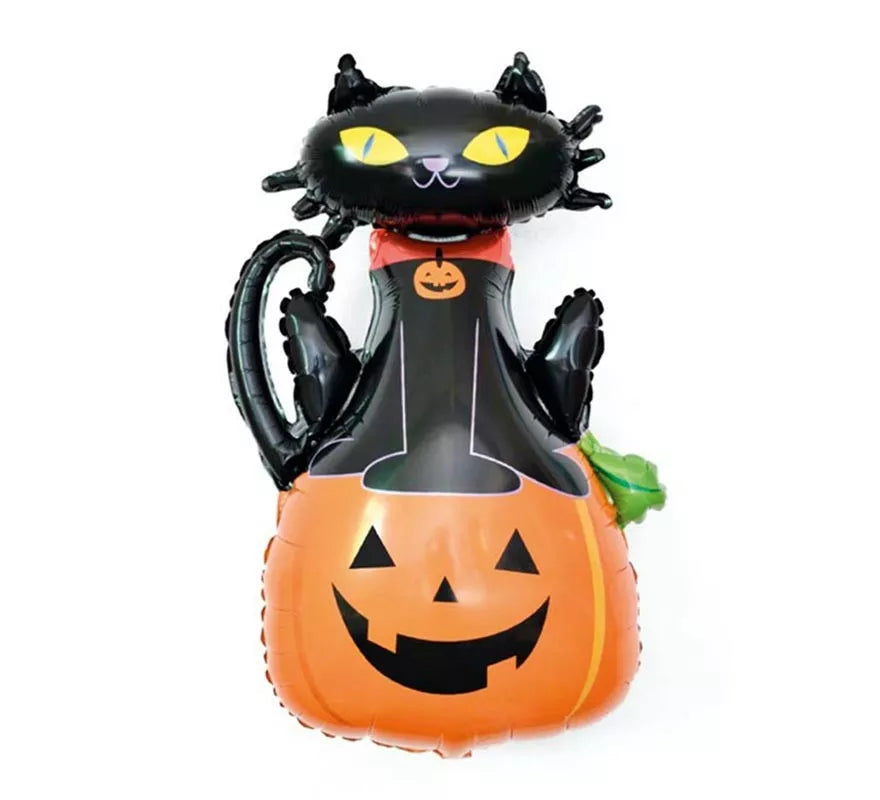 Translation missing: fr.Globo Poly Gato y Calabaza de 68x97 cm