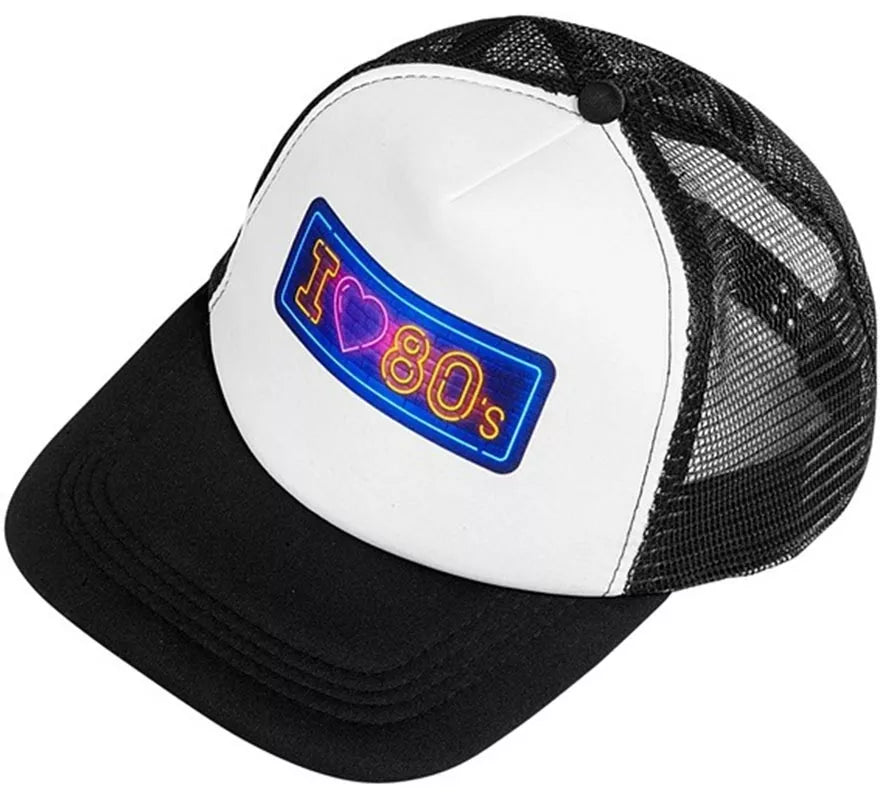 Translation missing: fr.Gorra Años 80 'I Love 80s' para adultos