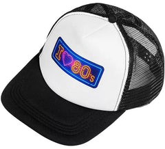 Casquette « I Love 80s » des années 80 pour adultes