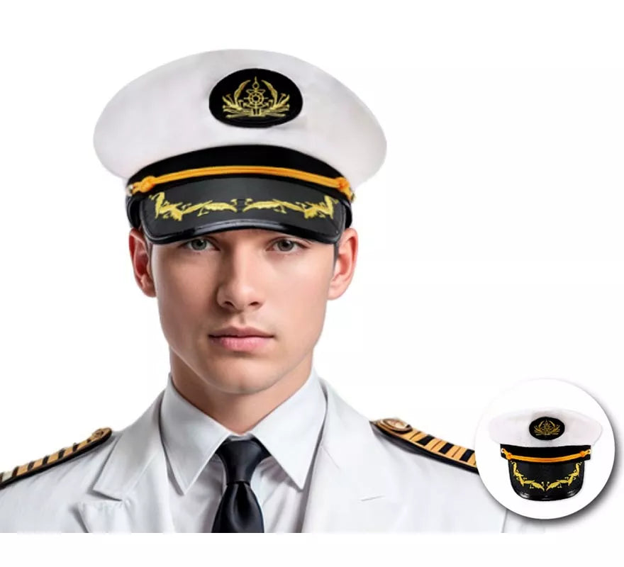 Translation missing: fr.Gorra de Capitán de Barco adulto