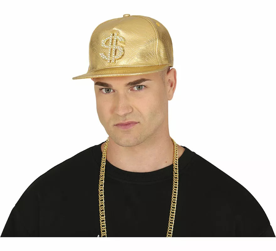 Translation missing: fr.Gorra de Dollar dorado adulto