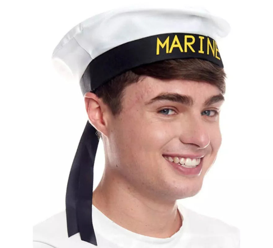 Translation missing: fr.Gorra de Marine blanco y negro