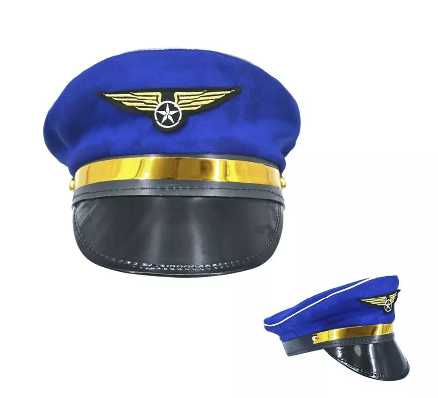 Translation missing: fr.Gorra de Piloto aviador azul