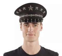 Casquette Plat avec Clous