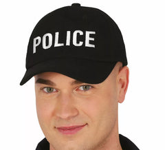 Casquette Police noire adulte