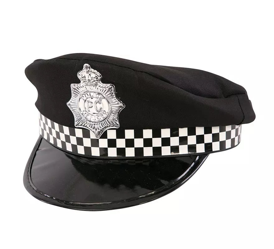 Translation missing: fr.Gorra de Policía a cuadros infantil de 25x22x12 cm