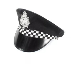 Casquette de police à carreaux, petite, 54-56 cm de circonférence