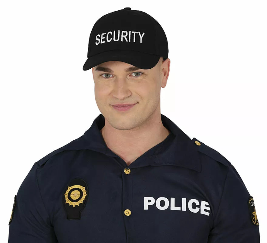 Translation missing: fr.Gorra de Security negra adulto
