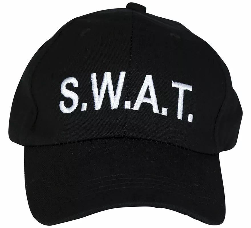 Gorra de Swat negra adulto