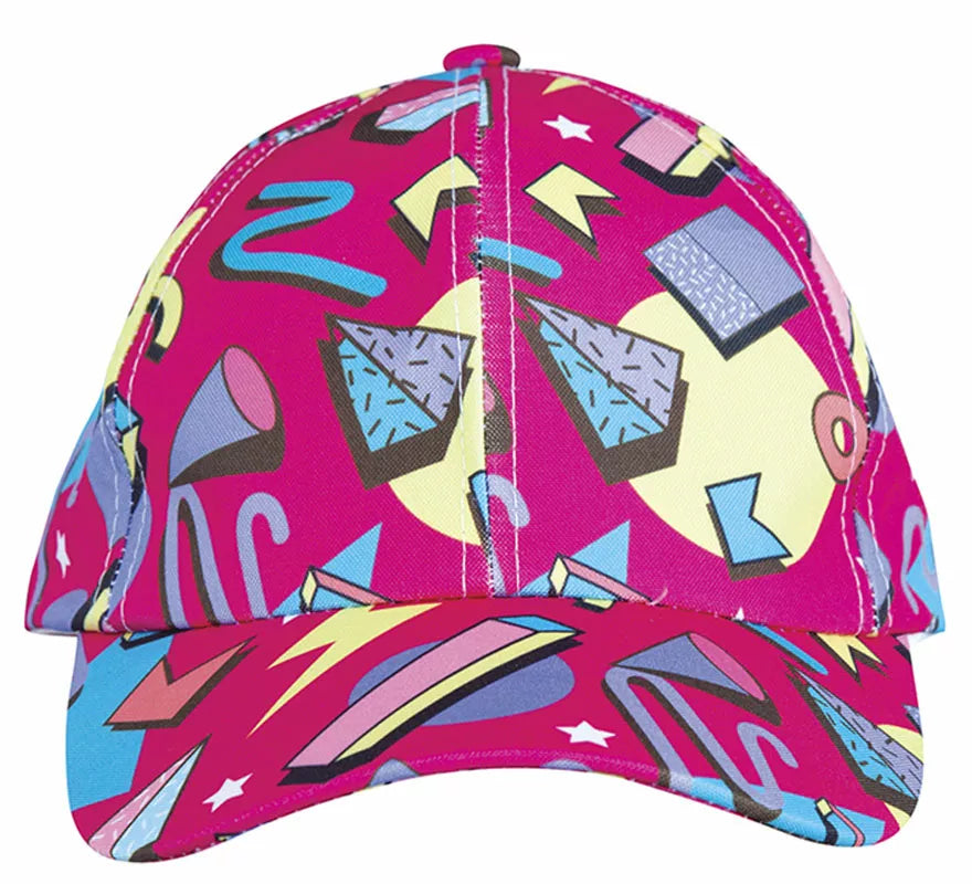 Translation missing: fr.Gorra Fucsia con estampado de los Años '80