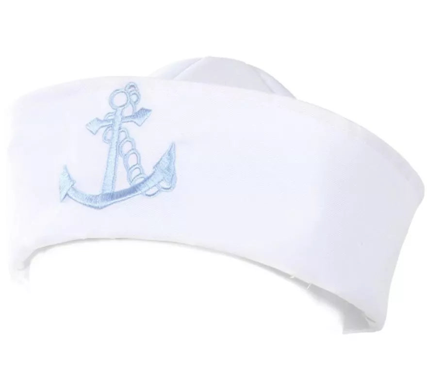 Translation missing: fr.Gorra Marine blanco con ancla