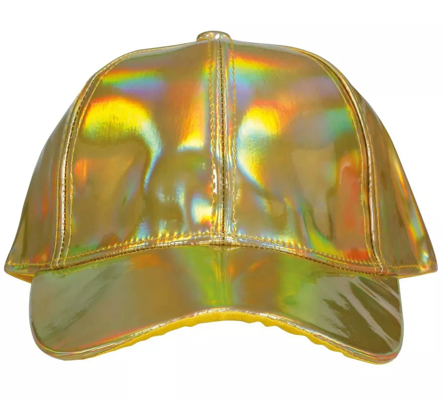 Translation missing: fr.Gorra Metalizada dorado adulto