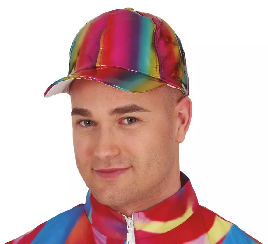 Translation missing: fr.Gorra Metalizada multicolor adulto