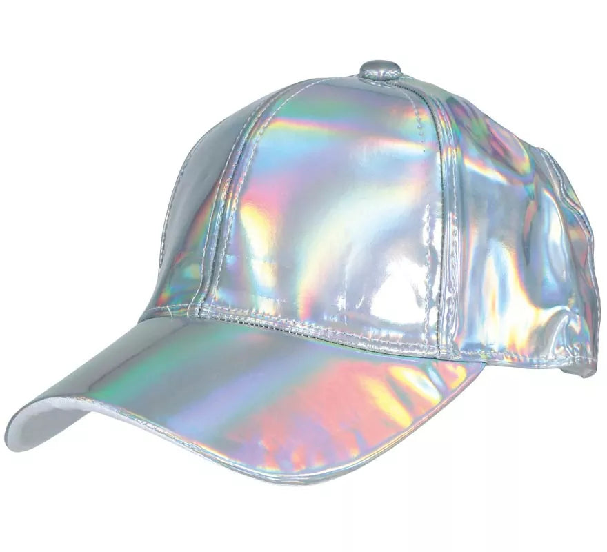 Translation missing: fr.Gorra Metalizada plateado adulto