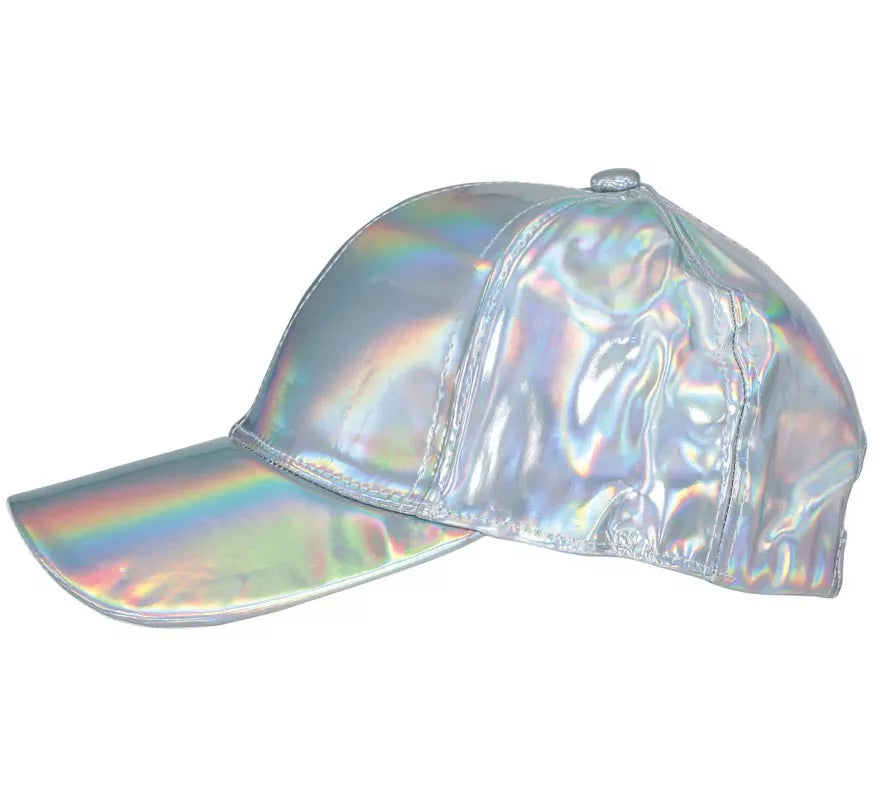 Translation missing: fr.Gorra Metalizada plateado adulto