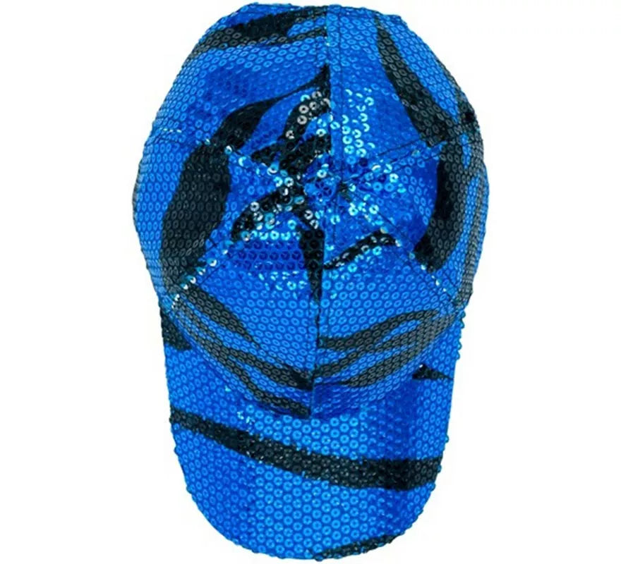 Translation missing: fr.Gorra Ondas azul con Lentejuelas