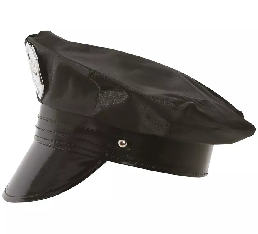 Translation missing: fr.Gorra Policía infantil con placa dorada